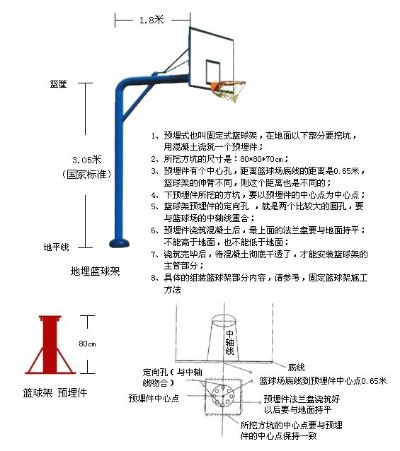 金陵篮球架使用说明及注意事项