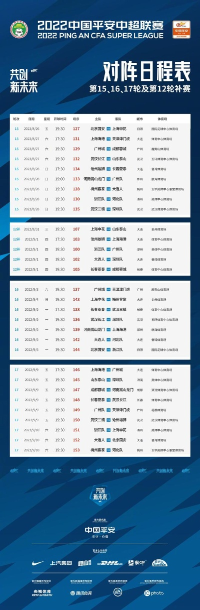 中超集锦2017聚力体育 中超联赛2017赛程表